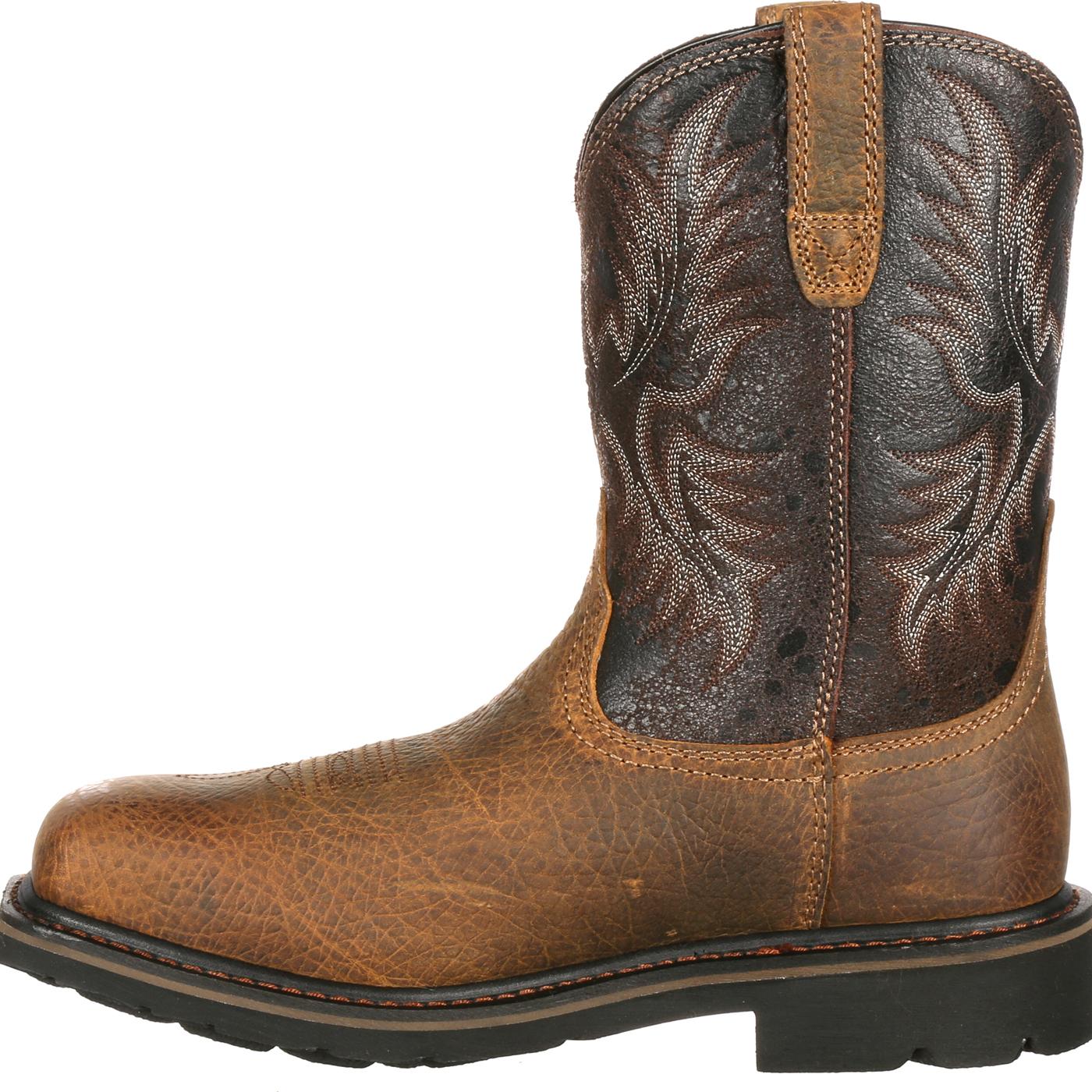 Ariat Sierra Wide Square Toe Steel Toe Puncture-Resistant Western Work Boot - Image 6