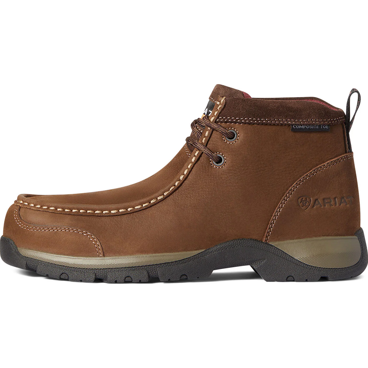 Ariat Edge LTE Women's 5 inch Composite Moc Toe Electrical Hazard Chukka Work Shoe - Image 5