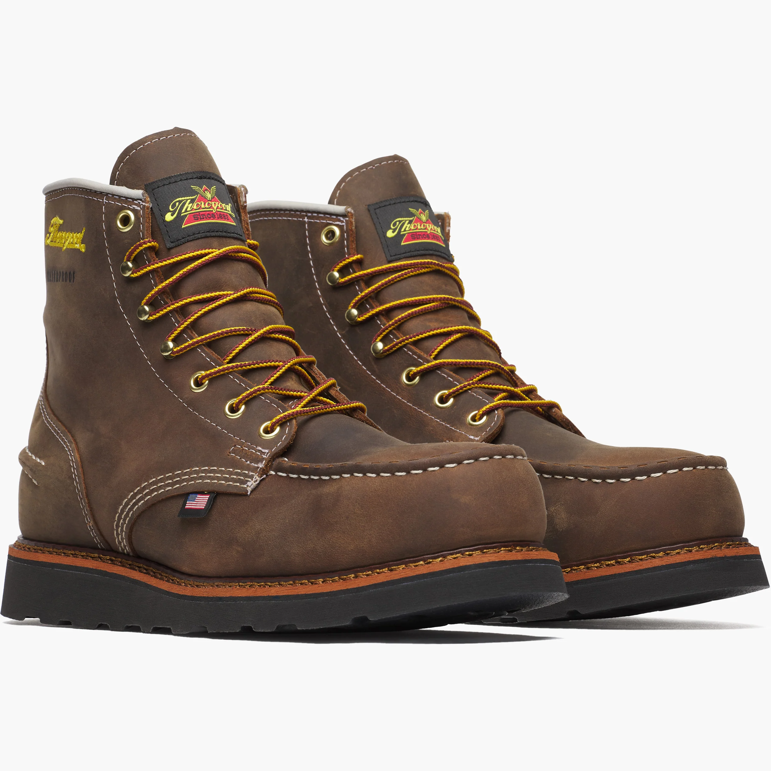 Thorogood 1957 Series Moc Men's 6-inch Steel Toe Electrical Hazard Waterproof Wedge Work Boot - Image 4