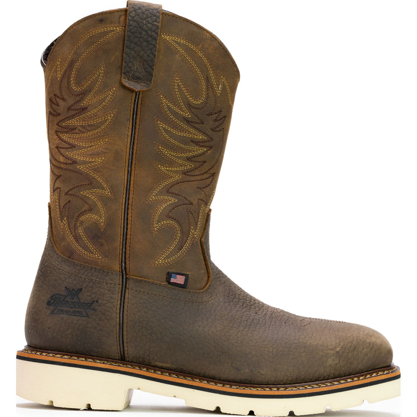 Thorogood 11-inch Men's Steel Toe Electrical Hazard Waterproof Western Work Boot - Image 3