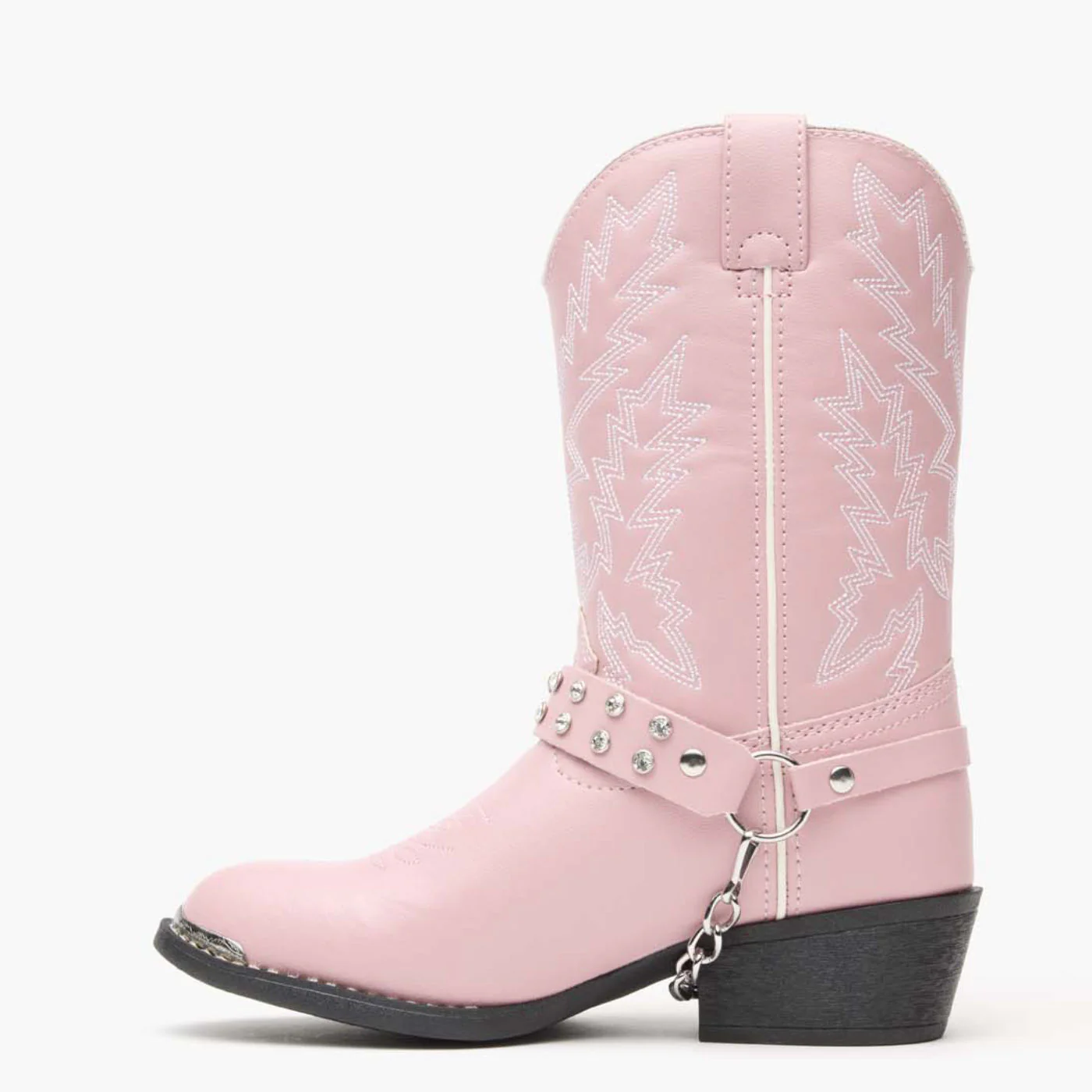 Lil' Durango® Big Kid Pink Rhinestone Western Boot - Image 5