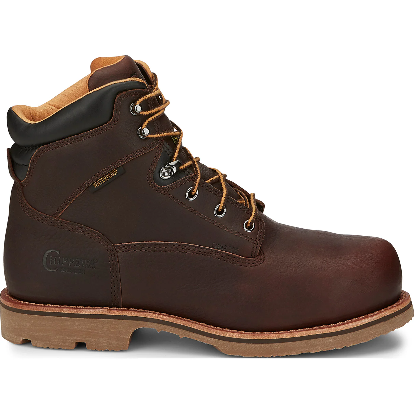 Chippewa Serious+ Men's 6-inch Internal Met Carbon Nano Toe Puncture-Resisting Waterproof Work Boot - Image 3