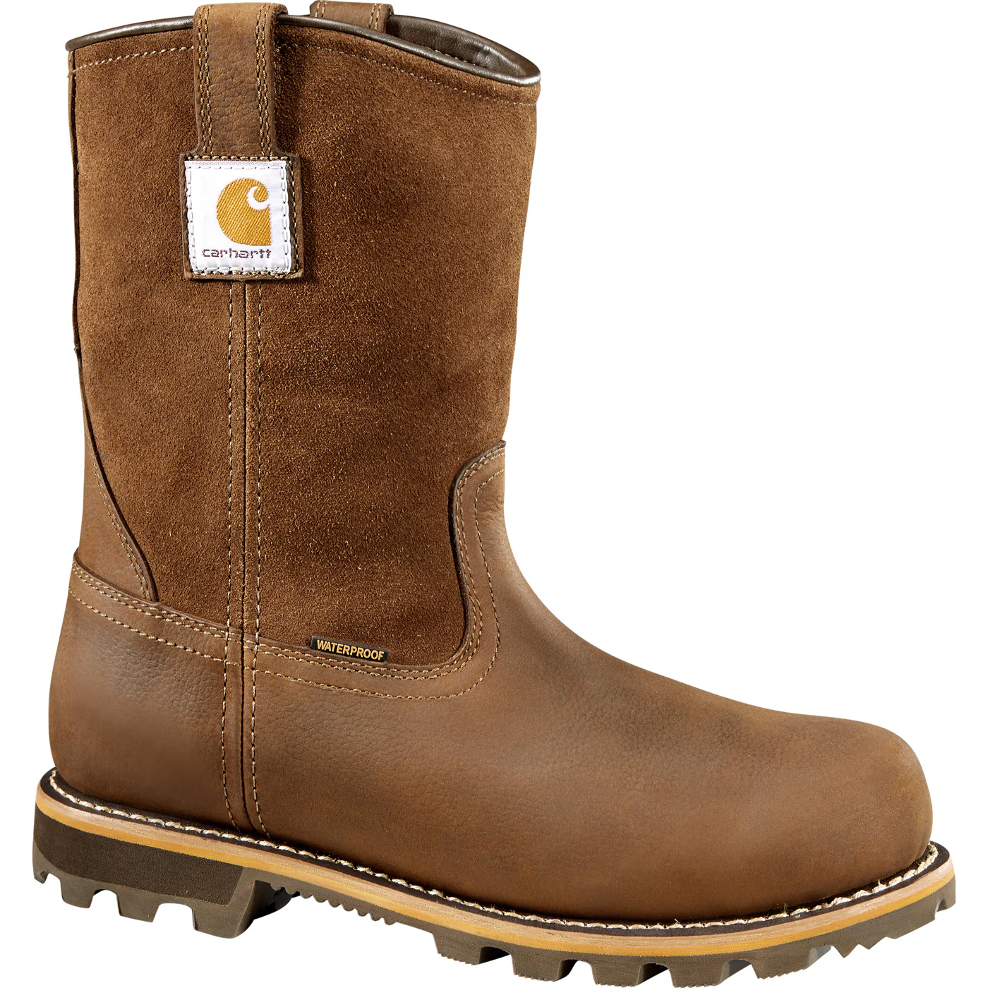 Carhartt Traditional Welt Men's Electrical Hazard Waterproof Leather Pull-on Work Boot - Image 3