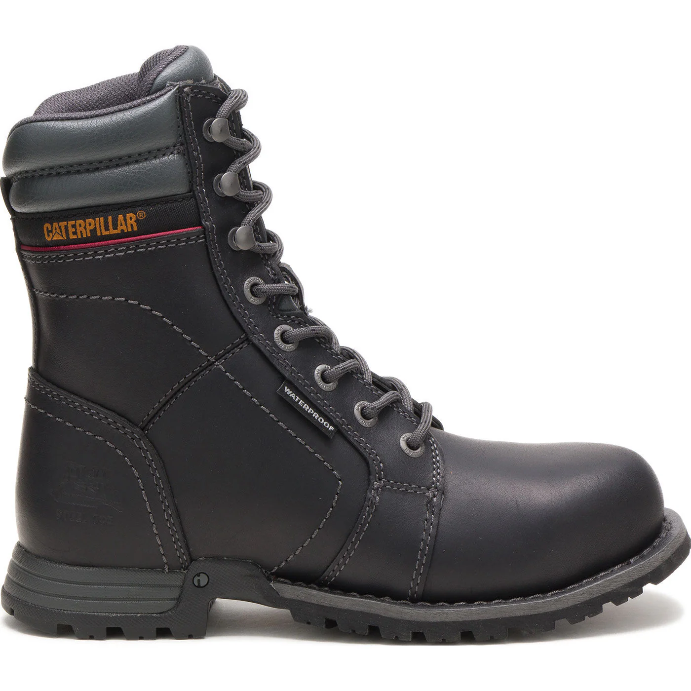 Cat Echo Women's 8-inch Steel Toe Electrical Hazard Waterproof Leather Work Boot - Image 3