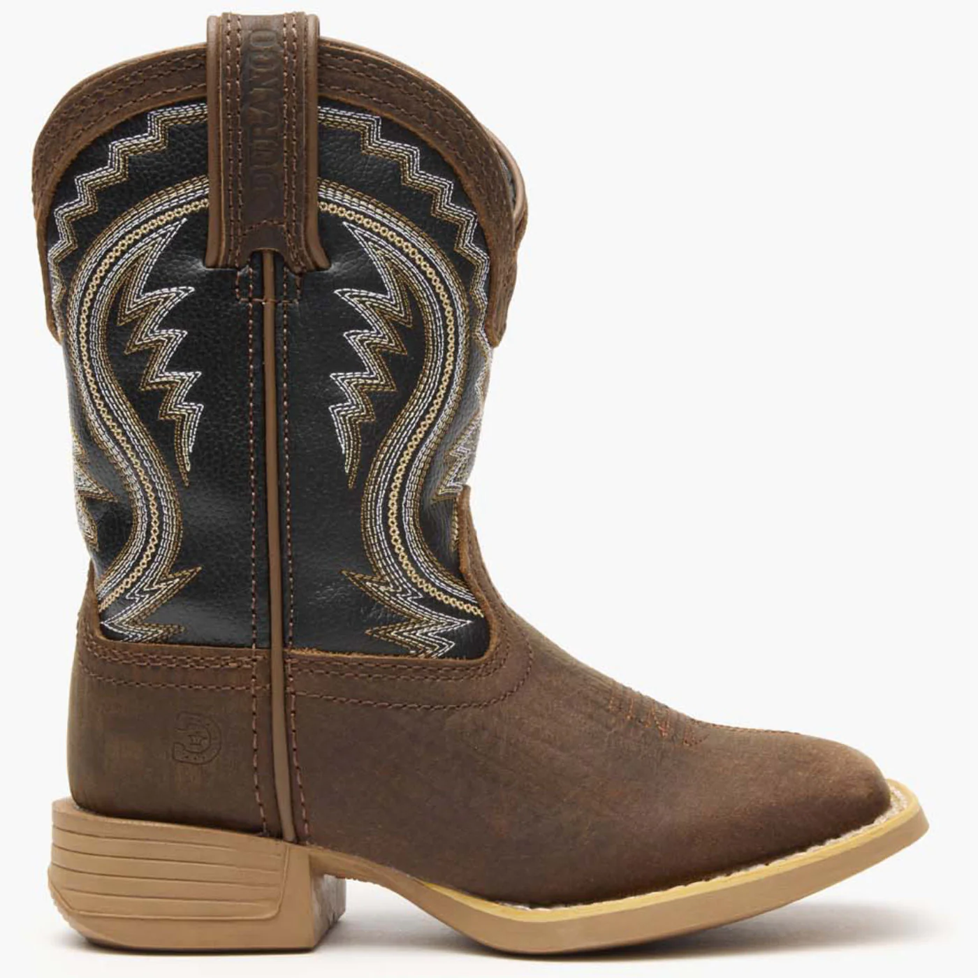 Durango® Lil' Rebel Pro Little Kid's Acorn/Black Onyx Western Boots - Image 3