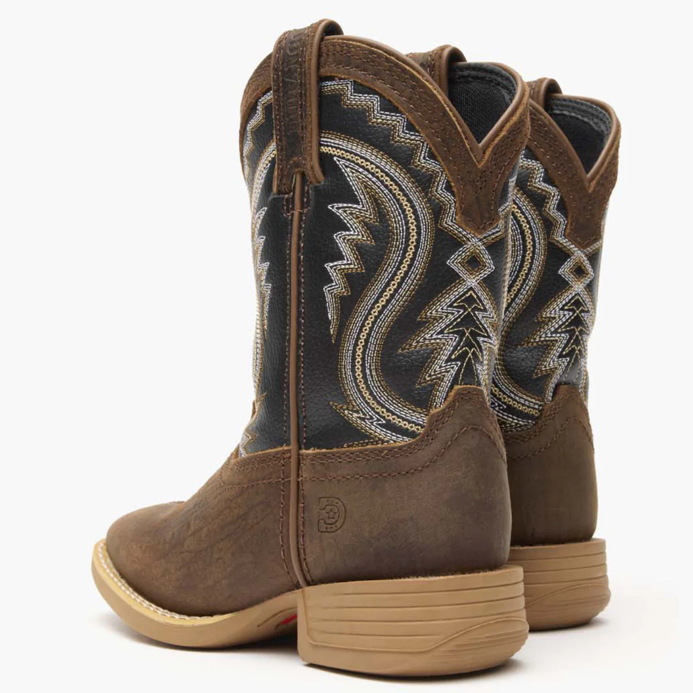 Durango® Lil' Rebel Pro Little Kid's Acorn/Black Onyx Western Boots - Image 4