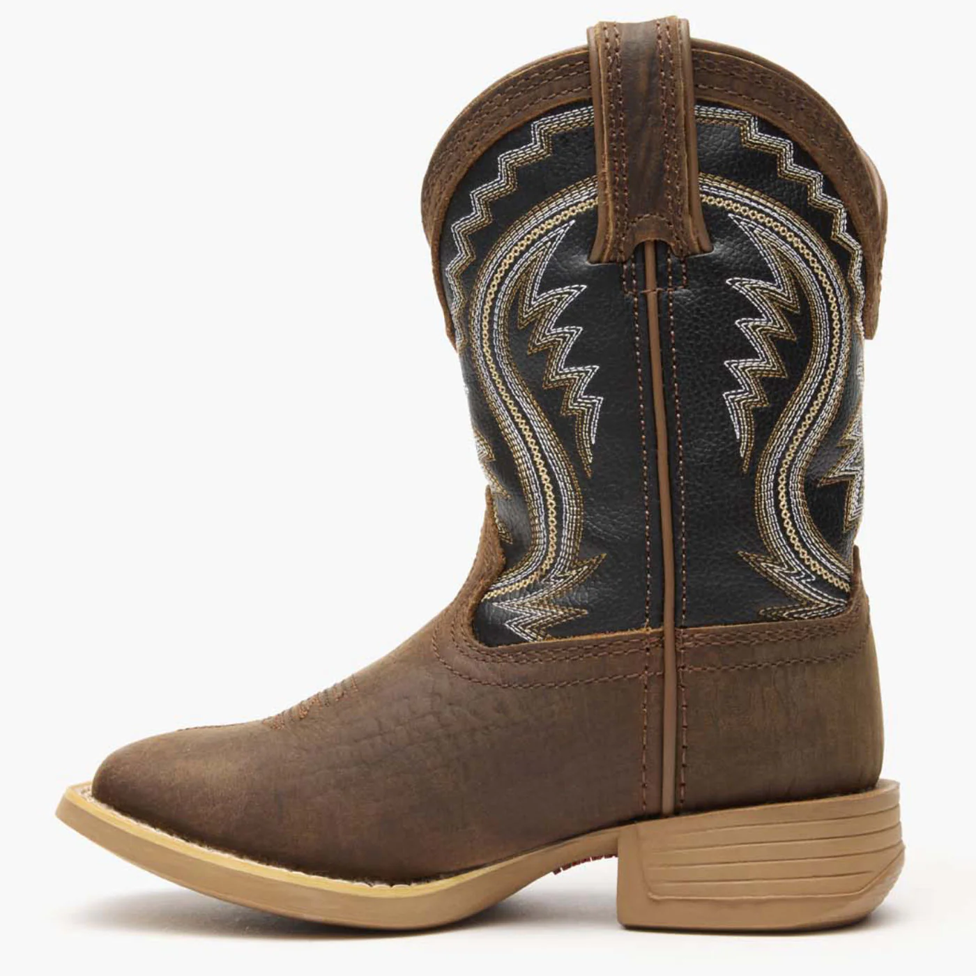 Durango® Lil' Rebel Pro Little Kid's Acorn/Black Onyx Western Boots - Image 5