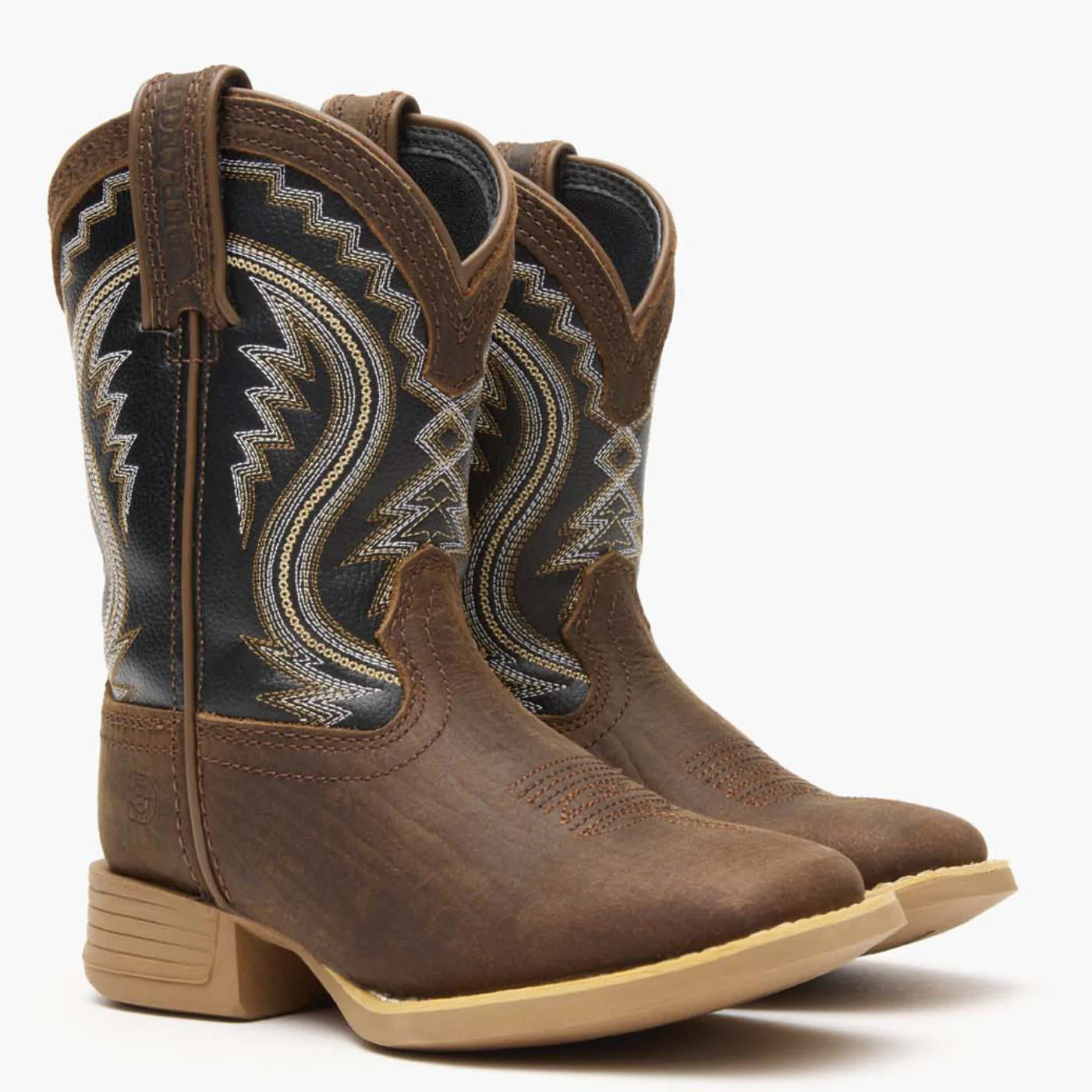 Durango® Lil' Rebel Pro Little Kid's Acorn/Black Onyx Western Boots - Image 6