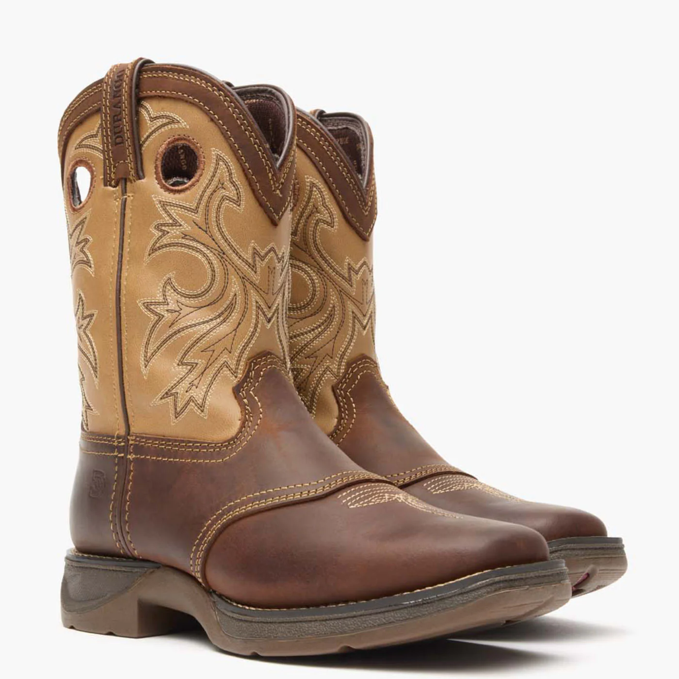 Lil’ Rebel™ by Durango® Little Kids’ Brown Tan Western Boot - Image 6