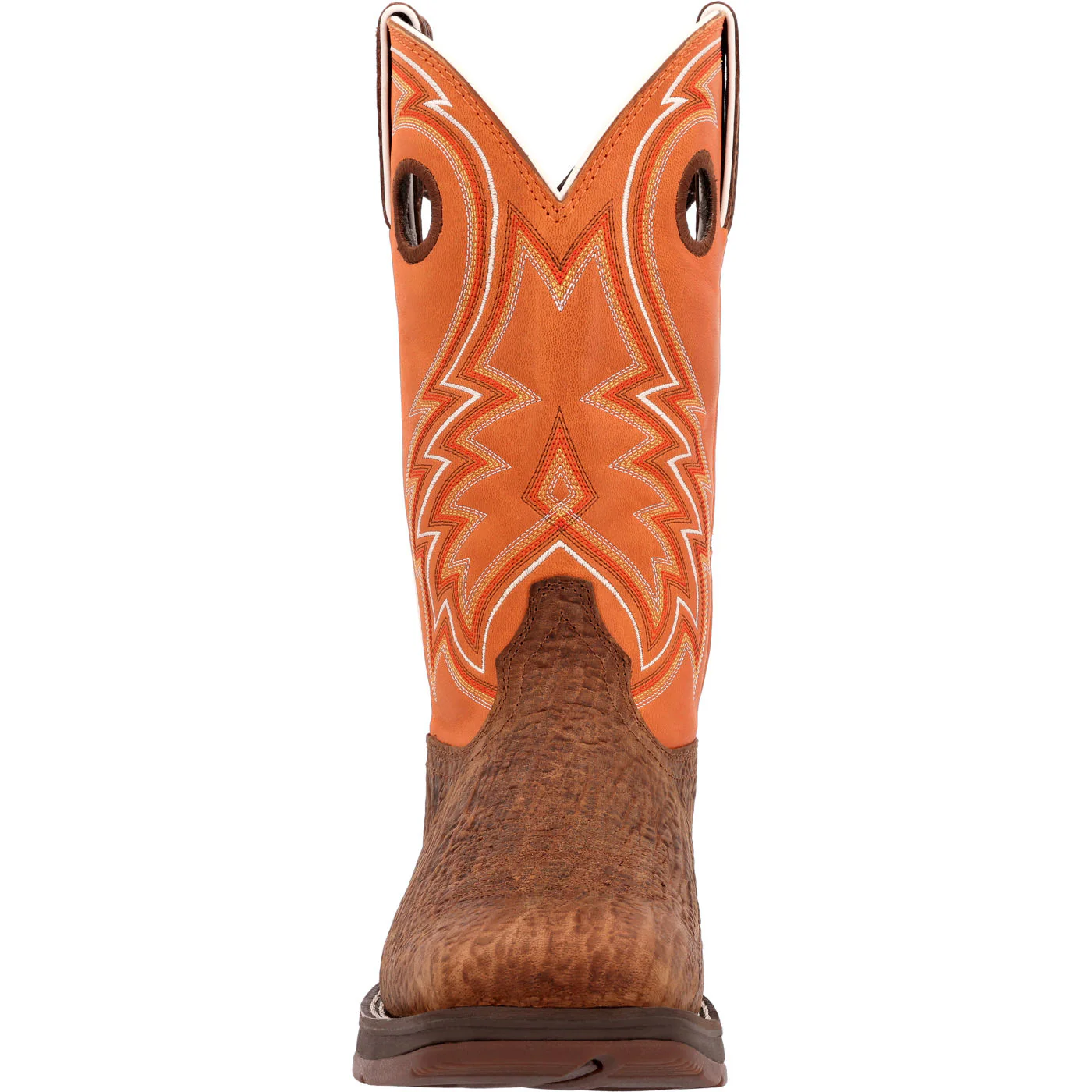 Rebel™ by Durango® Cedar Bark and Monarch Orange Western Boot - Image 4