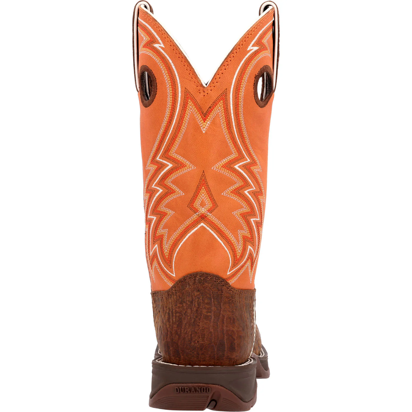 Rebel™ by Durango® Cedar Bark and Monarch Orange Western Boot - Image 5