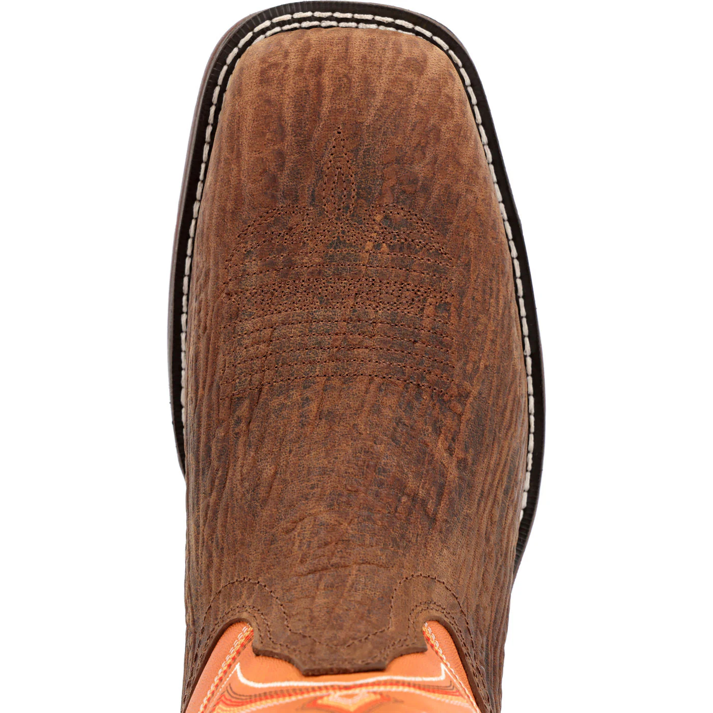 Rebel™ by Durango® Cedar Bark and Monarch Orange Western Boot - Image 7