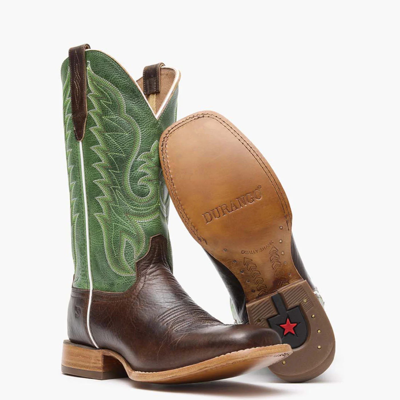 Durango® Arena Pro™ Hickory and Shamrock Green Western Boot - Image 2