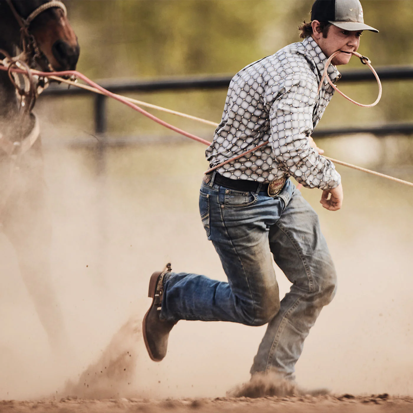 Durango® Arena Pro™ Hickory and Shamrock Green Western Boot - Image 5