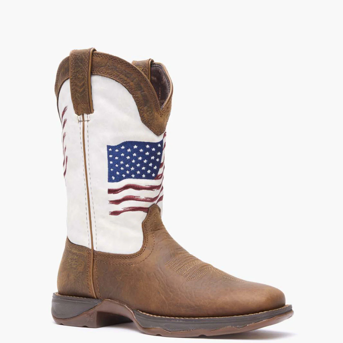 Lady Rebel by Durango® Women's Distressed Flag Embroidery Western Boot