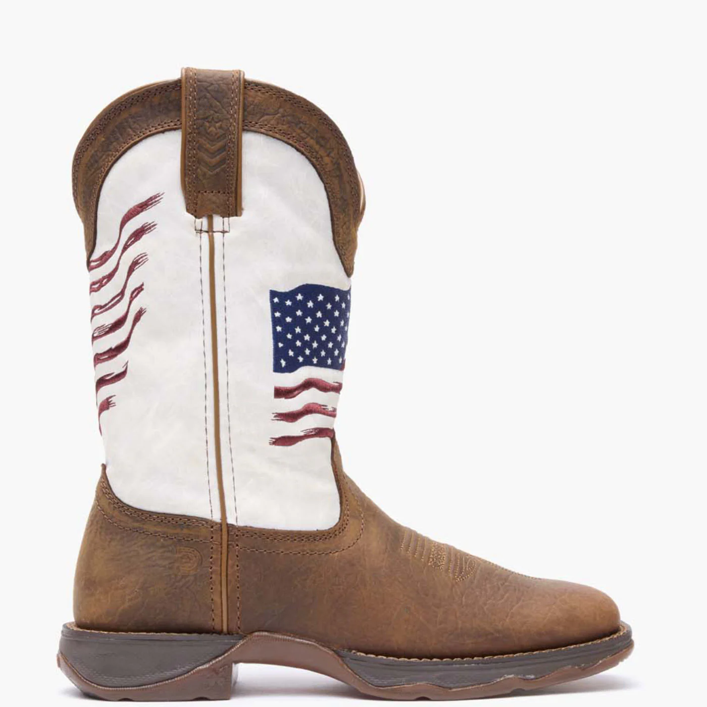 Lady Rebel by Durango® Women's Distressed Flag Embroidery Western Boot - Image 4
