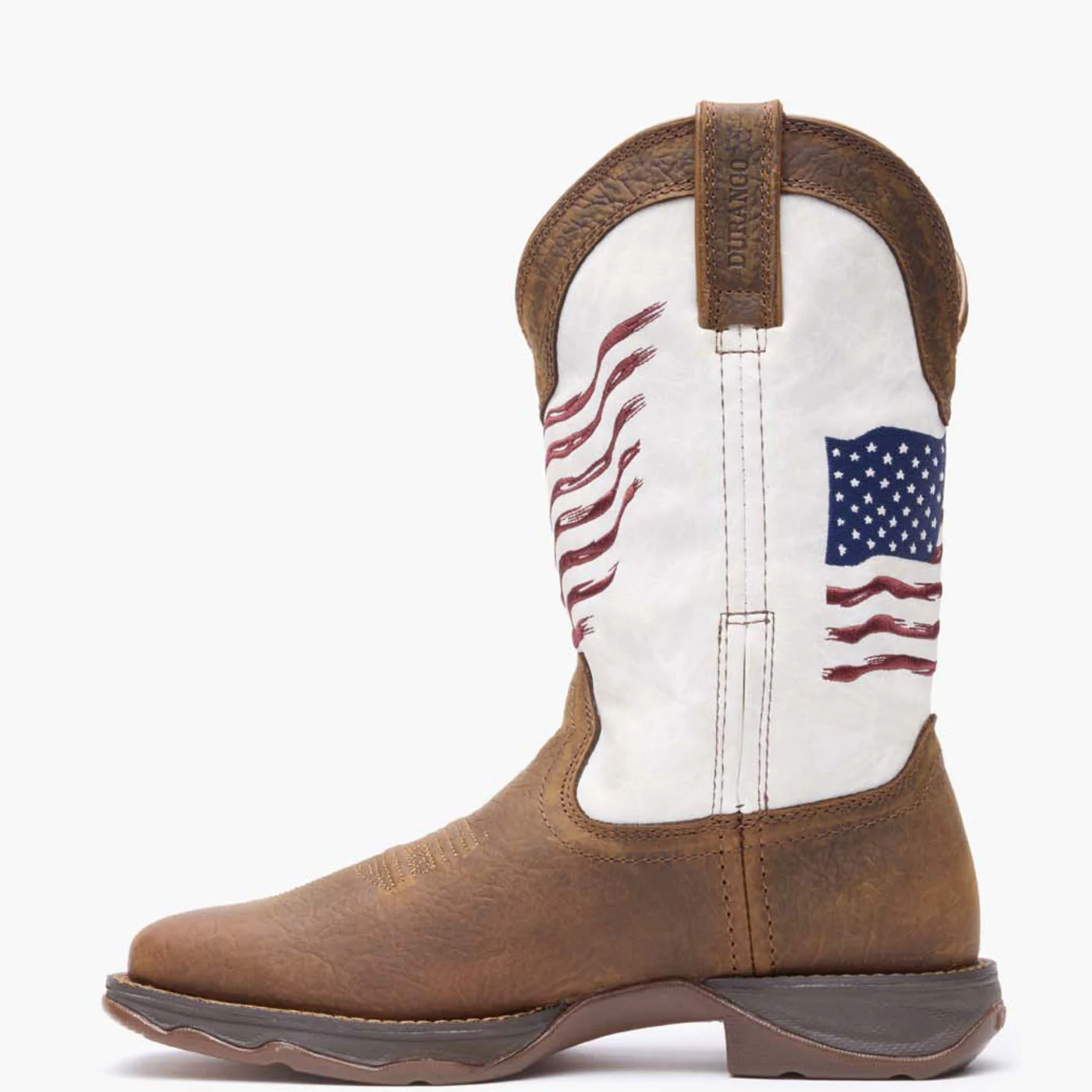 Lady Rebel by Durango® Women's Distressed Flag Embroidery Western Boot - Image 6