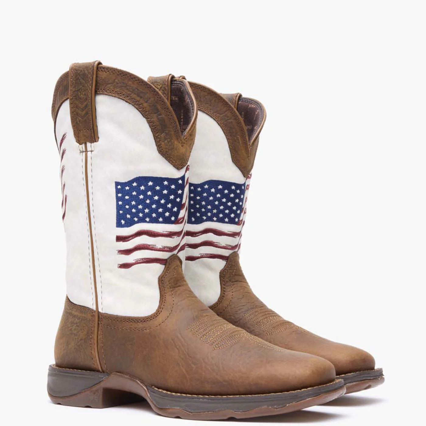 Lady Rebel by Durango® Women's Distressed Flag Embroidery Western Boot - Image 7