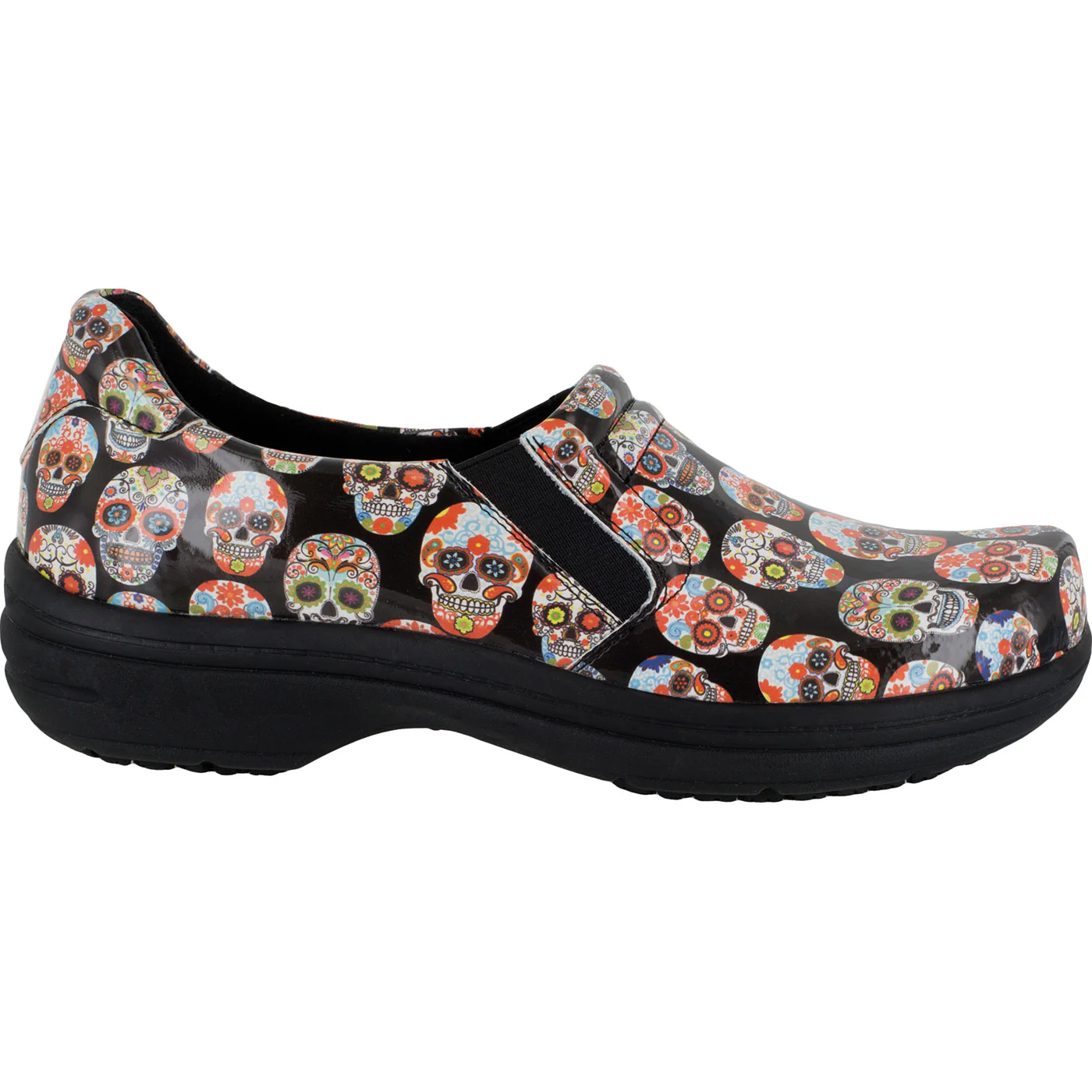 Easy WORKS by Easy Street Bind Women's Slip-Resistant Patent Leather Slip-on Work Shoe - Image 3