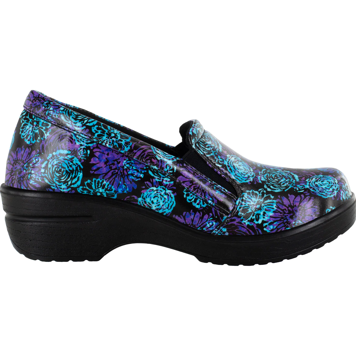 Easy WORKS by Easy Street Leeza Batik Women's Slip-Resistant Patent Slip-On Shoe - Image 3