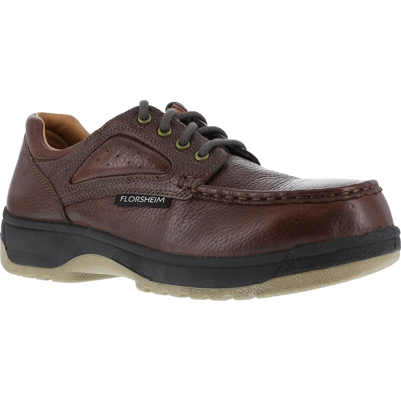 Florsheim Work Compadre Women's Steel Toe Static-Dissipative Work Eurocasual Moc Toe Oxford