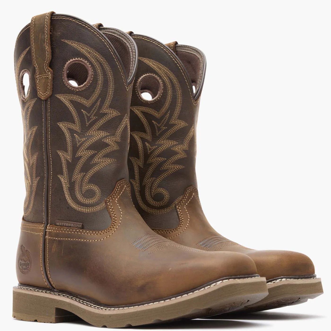 Georgia Boot Core 37 Western 11" Steel Toe Waterproof Pull-On Work Boot - Image 6