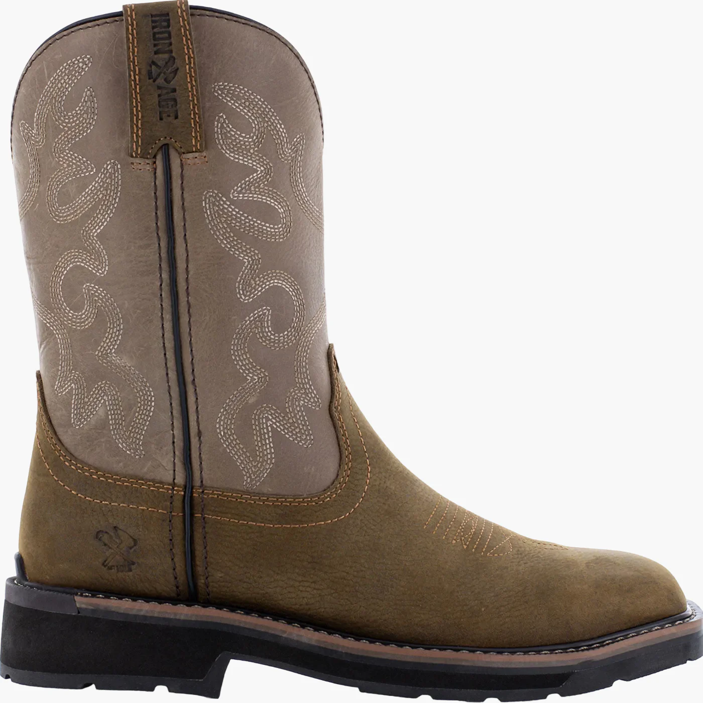 Iron Age Outlaw Men's 10-inch Steel Toe Electrical Hazard Waterproof Western Work Boot - Image 2