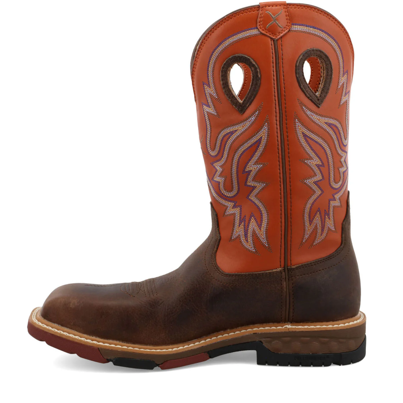 Twisted X CellStretch Men's 12-Inch Nano Toe Electrical Hazard Waterproof Western Work Boot - Image 6
