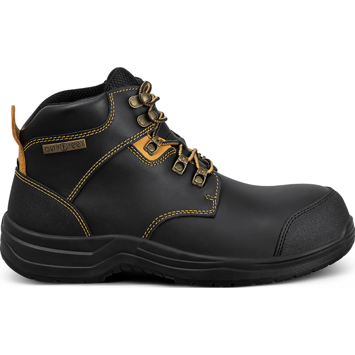 OrthoFeet Granite Men's 6-inch Composite Toe Electrical Hazard Waterproof Work Boot - Image 3