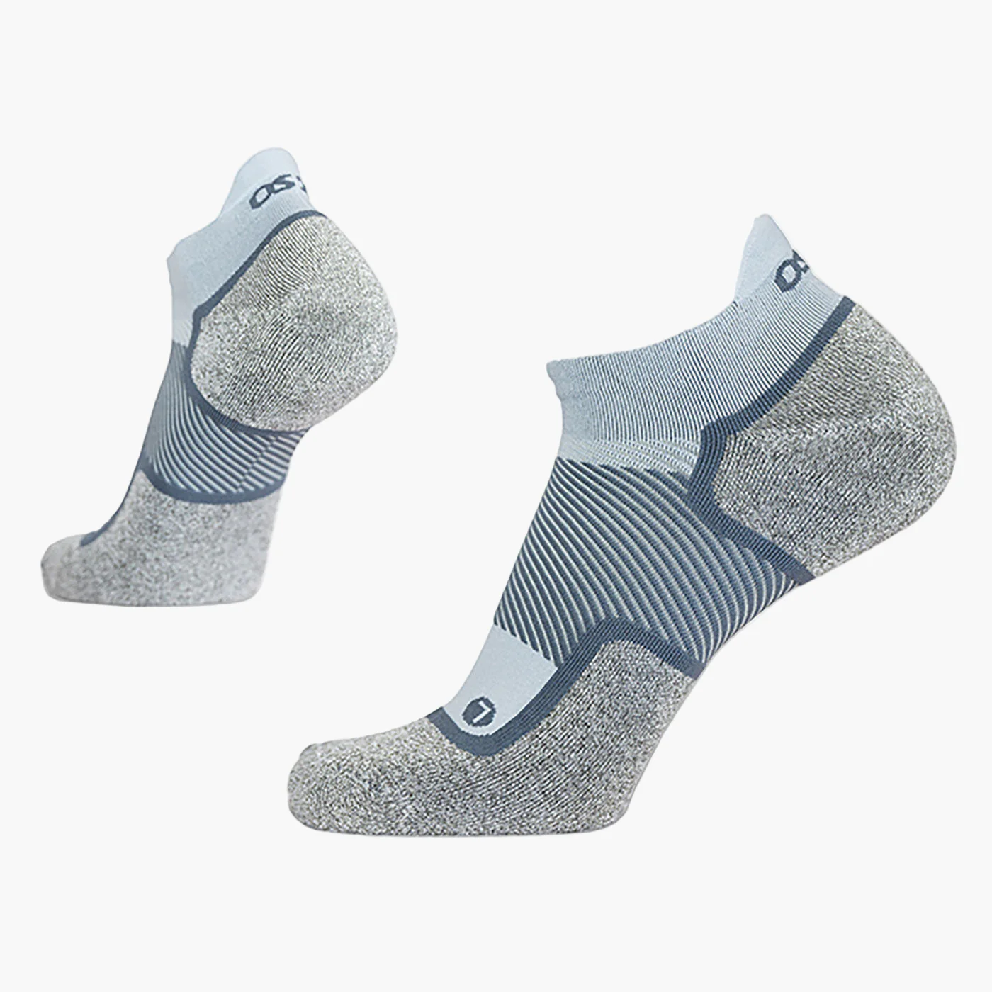 OS1st WP4 Wellness Unisex No Show Grey Socks - Image 3