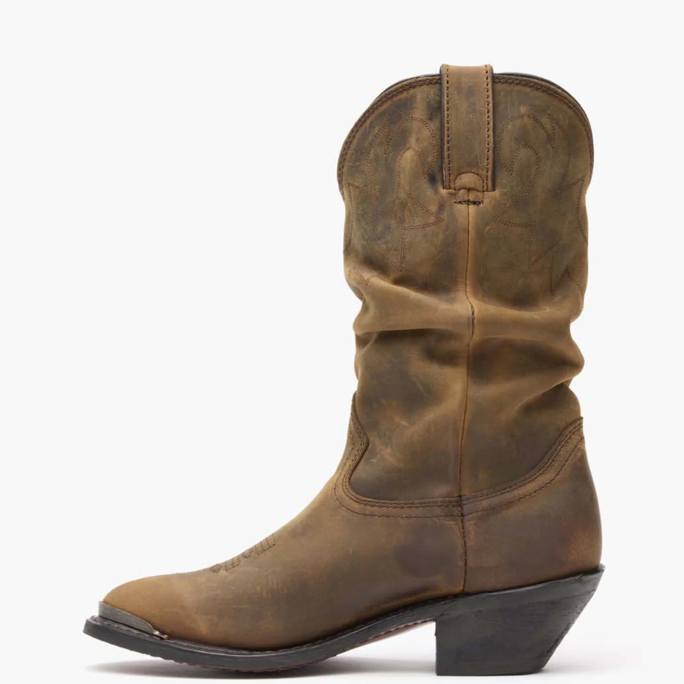 Durango® Women's Distressed Tan Slouch Western Boot - Image 12