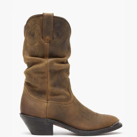 Durango® Women's Distressed Tan Slouch Western Boot - Image 6