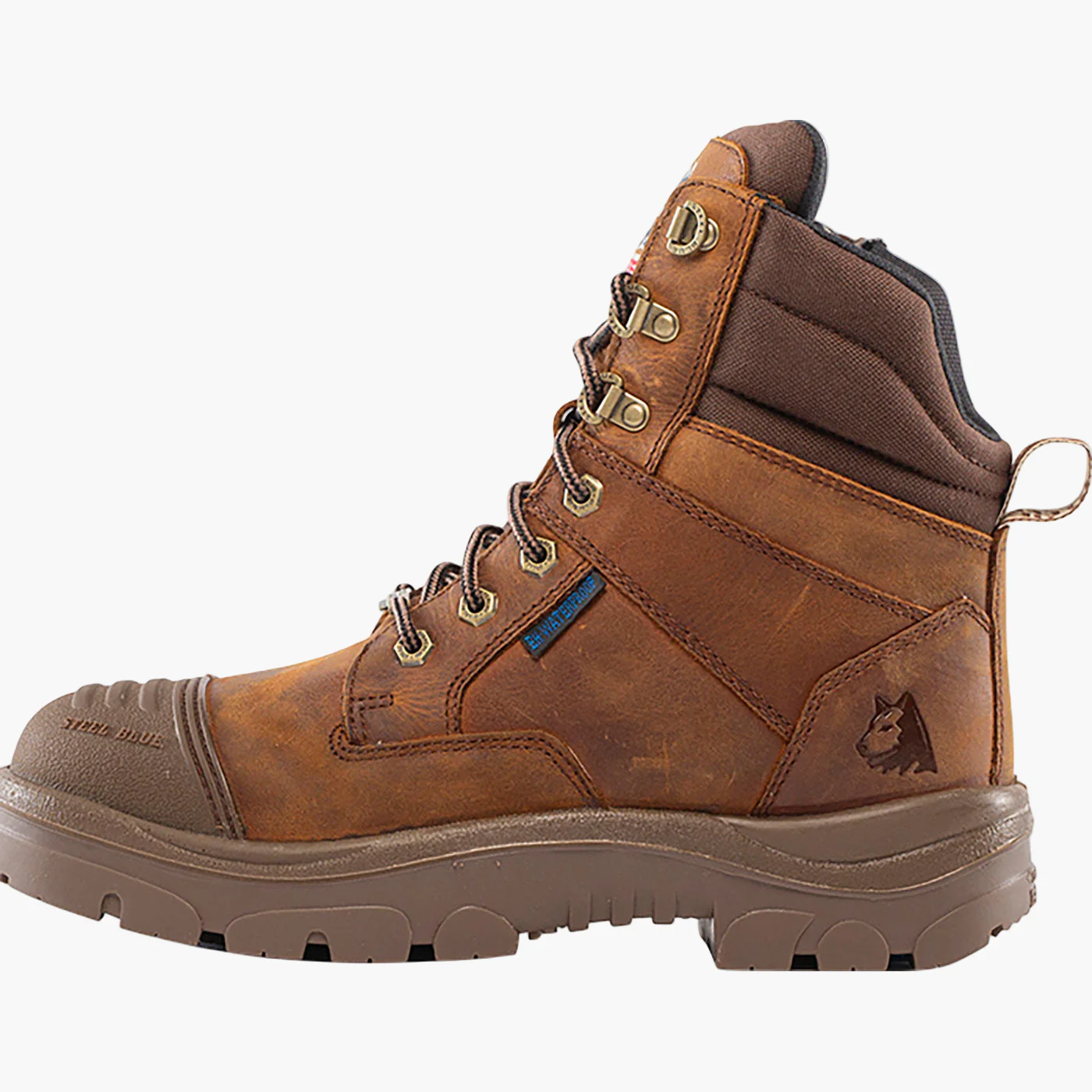 Steel Blue Southern Cross Scuff Zip Men's 6 inch Steel Toe Electrical Hazard Waterproof Work Boot - Image 3