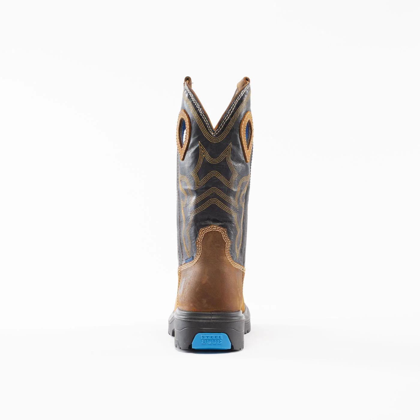 Steel Blue - Blue Heeler Men's Steel Toe Electrical Hazard Waterproof Western Work Boot - Image 3