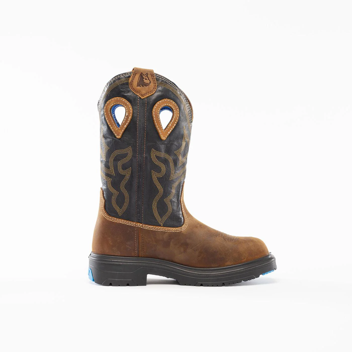 Steel Blue - Blue Heeler Men's Steel Toe Electrical Hazard Waterproof Western Work Boot - Image 4