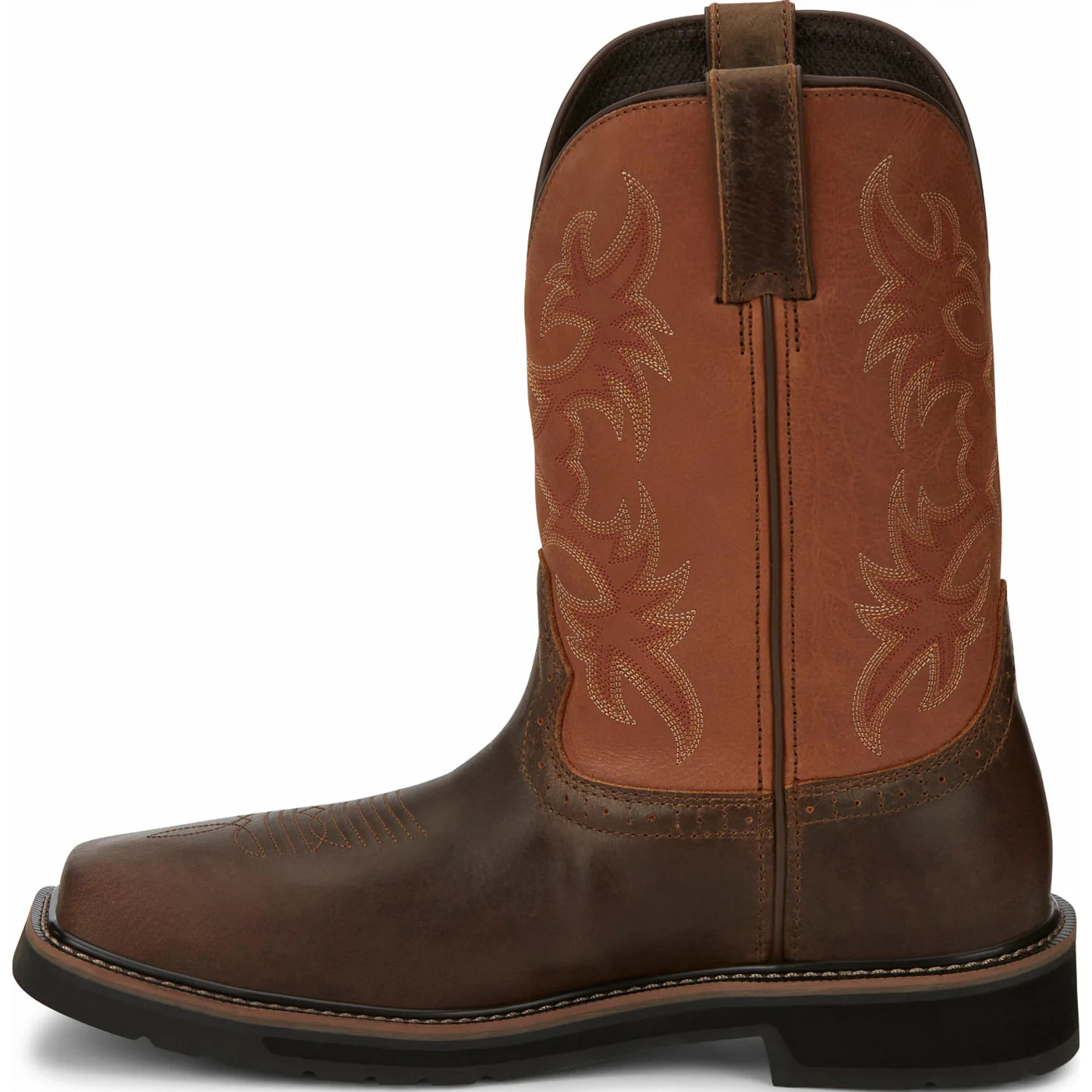 Justin Work Actuator Men's Composite Toe Static-Dissipative Western Pull-On Work Boot - Image 5