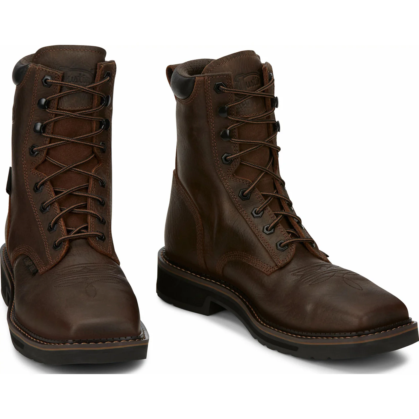 Justin Work Stampede Men's Composite Toe Waterproof Western Work Boot - Image 4
