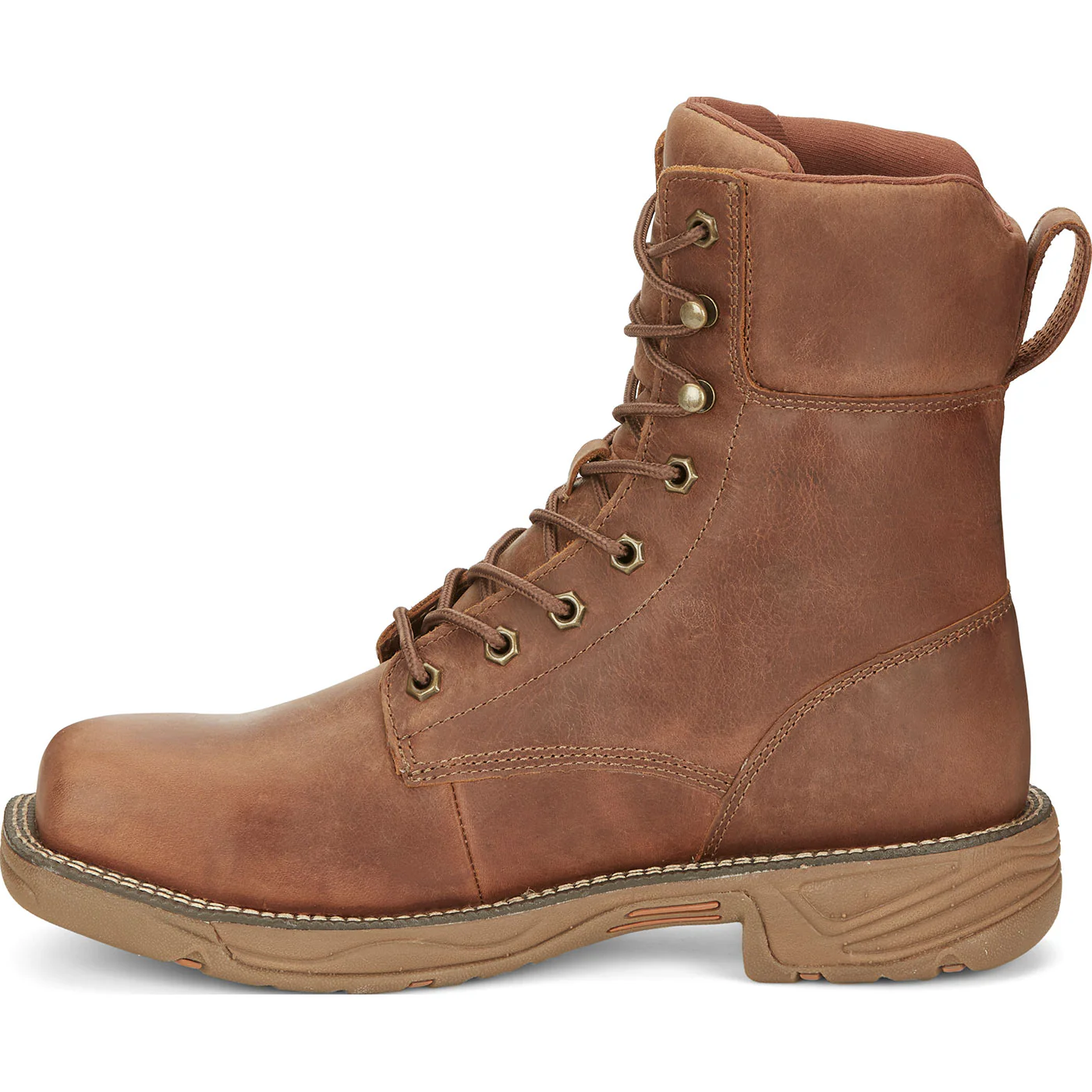 Justin Work Stampede Rush Corbett Men's 8-Inch Nano Composite Electrical Hazard Waterproof Work Boot - Image 6