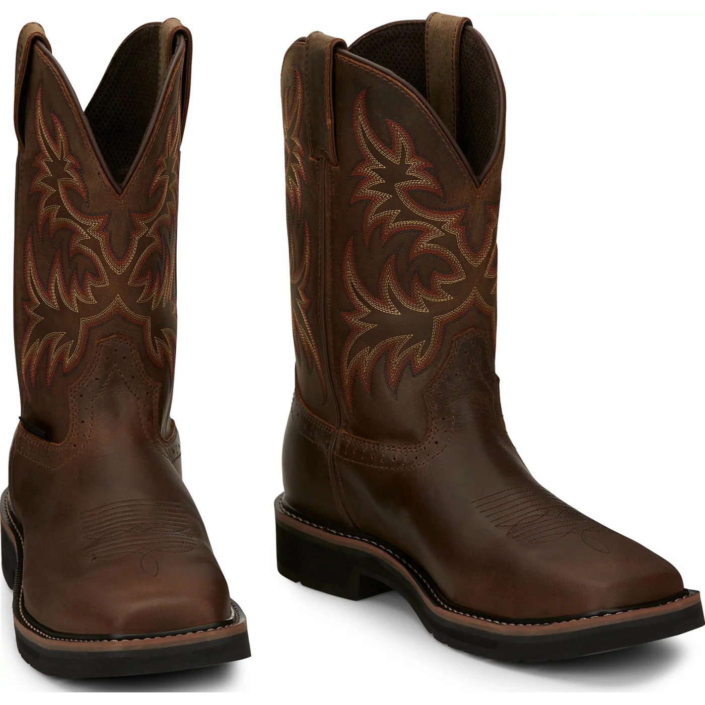 Justin Work Stampede Men's Steel Toe Waterproof Western Work Boot - Image 4
