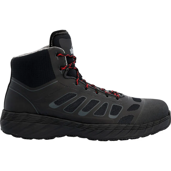 SlipGrips Men's Alloy Toe Electrical Hazard Puncture-Resisting Waterproof Hi-Top Athletic Work Shoe - Image 3