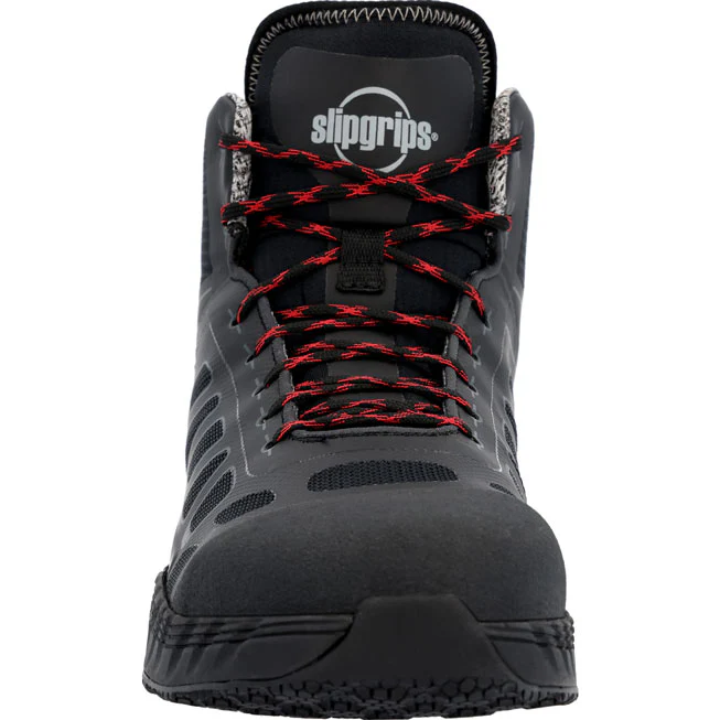 SlipGrips Men's Alloy Toe Electrical Hazard Puncture-Resisting Waterproof Hi-Top Athletic Work Shoe - Image 4