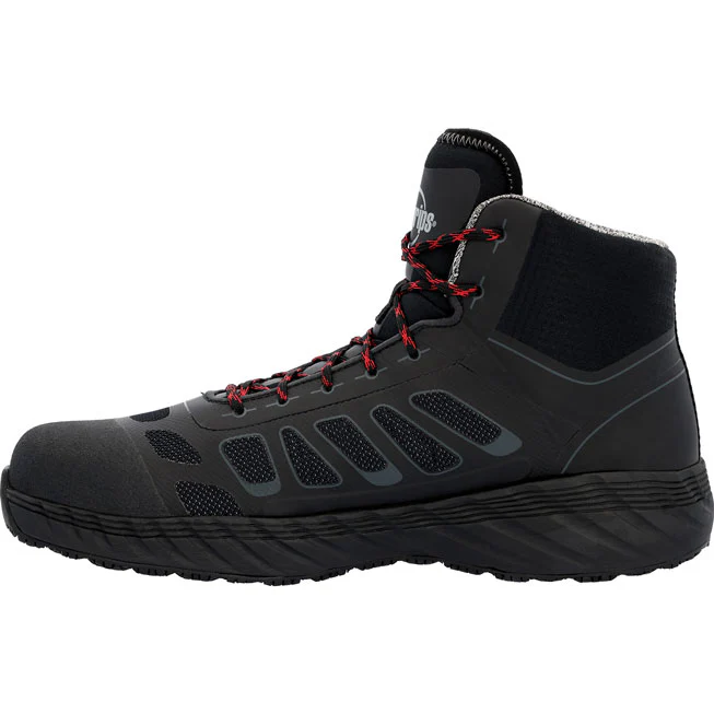 SlipGrips Men's Alloy Toe Electrical Hazard Puncture-Resisting Waterproof Hi-Top Athletic Work Shoe - Image 6