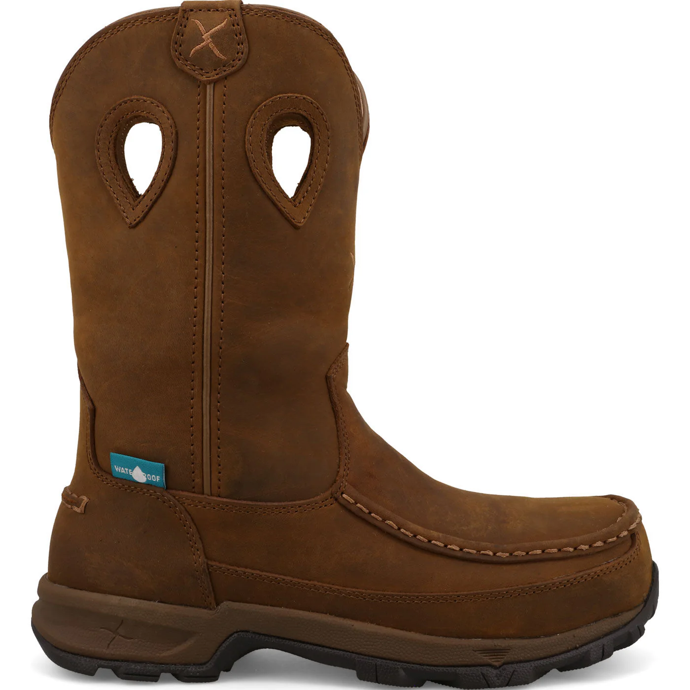 Twisted X Women's 10-inch Nano Toe Electrical Hazard Waterproof Leather Pull-on Work Boot - Image 3