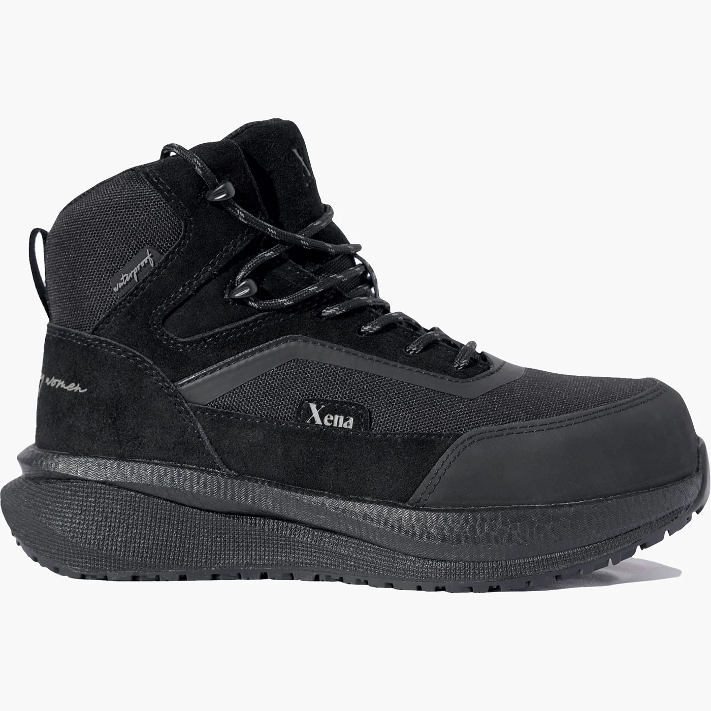 Xena Luna Women's Composite Toe Electrical Hazard Puncture-Resisting Waterproof Hi-Top Athletic Work Shoe - Image 2